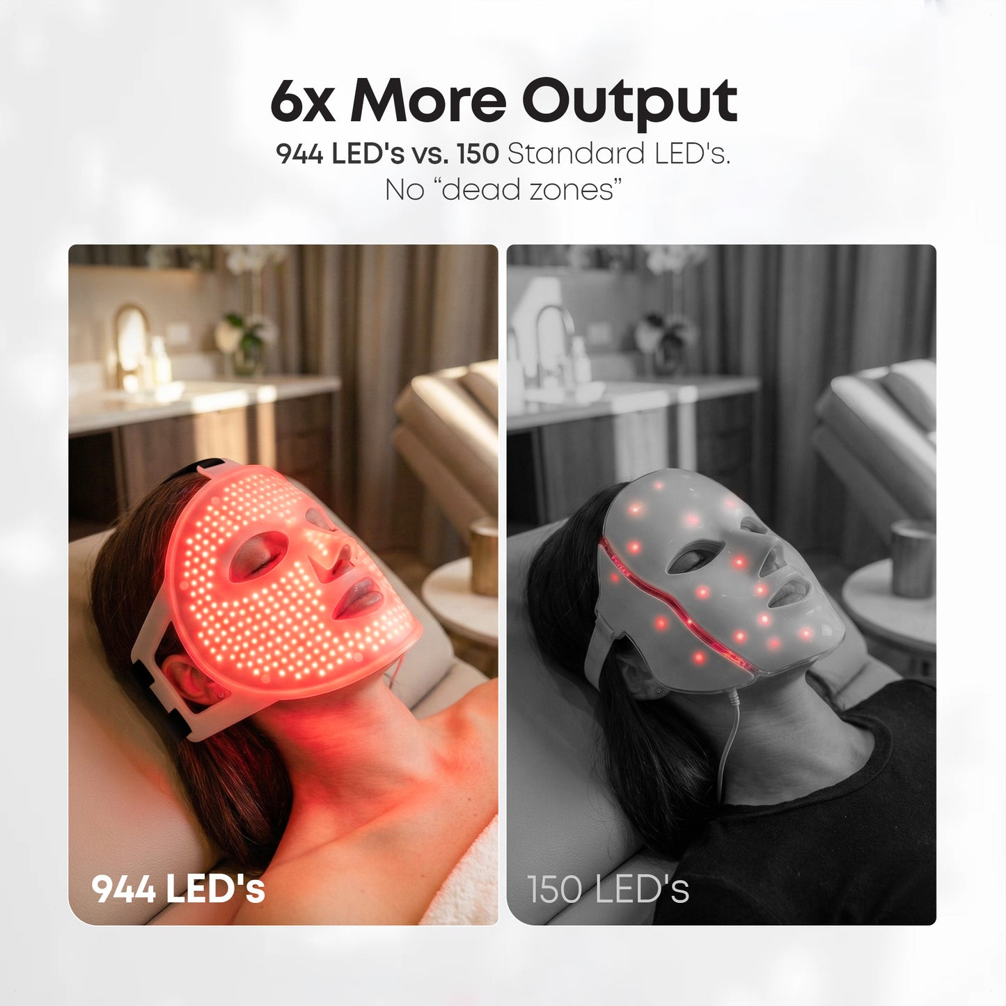Red light & Near infrared therapy LED face mask