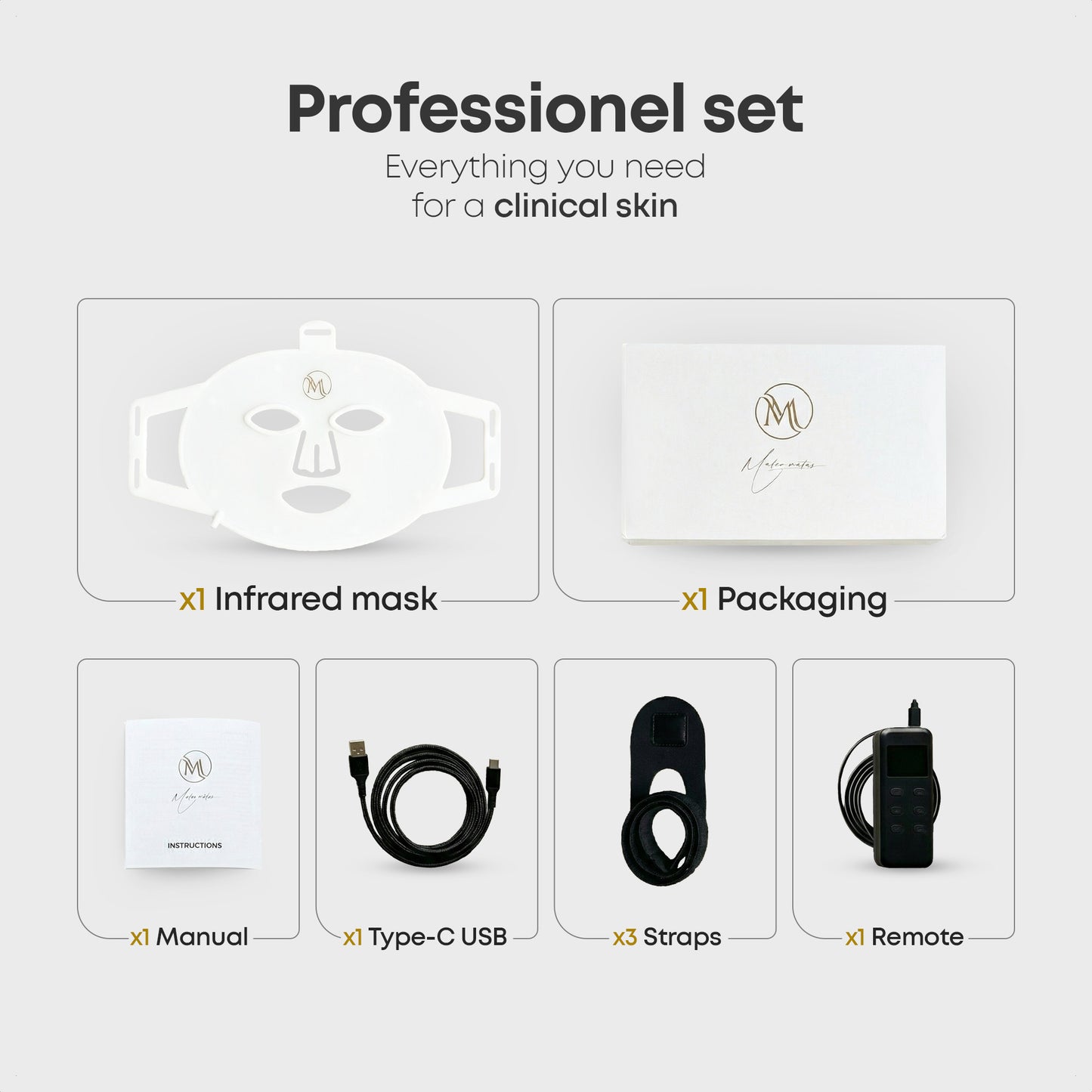 Red light & Near infrared therapy LED face mask