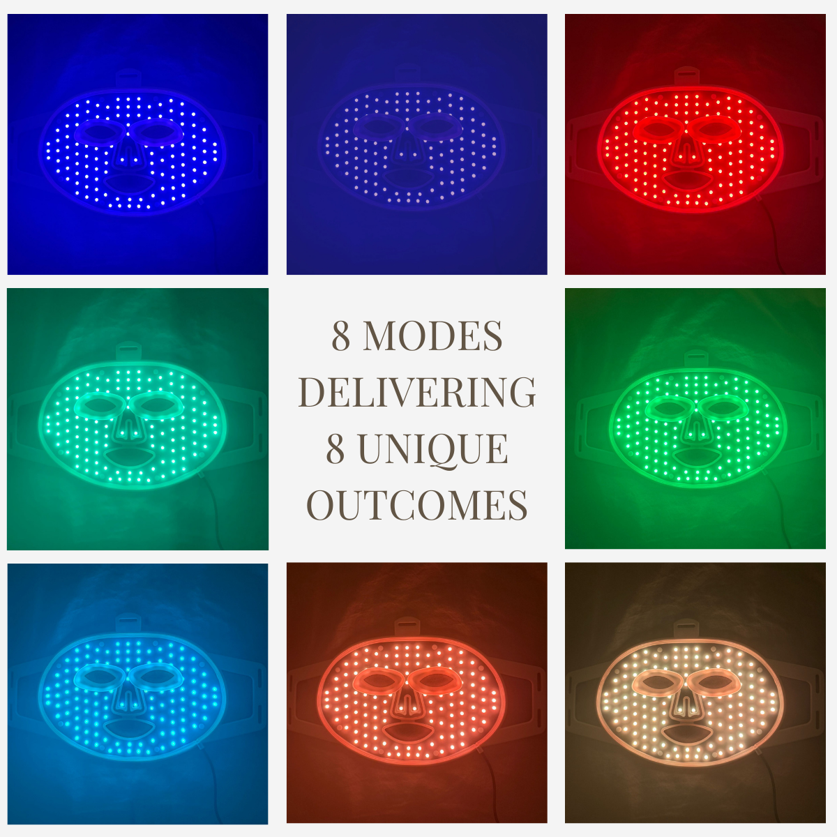 Red light & Near infrared therapy LED face mask