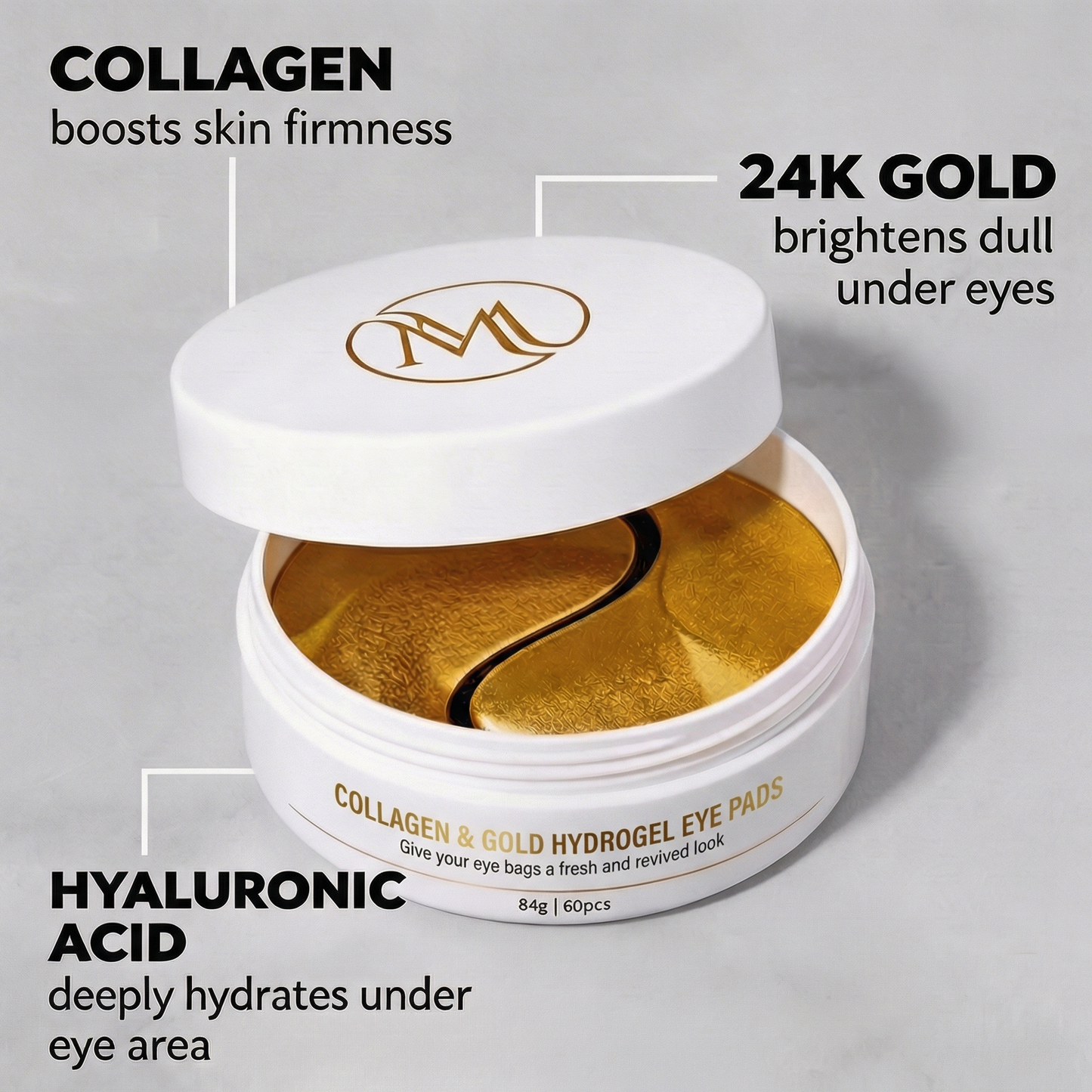 Collagen & Gold Hydrogel Eye Pads